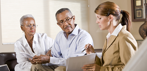 man talking to doctor