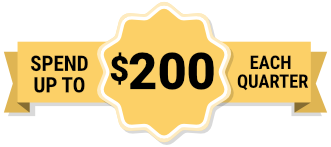 Spend up to $200 each quarter banner image