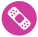 Pink circle with a bandage icon in the center denoting the Peoples Health Over the Counter benefit