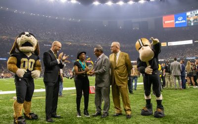 Peoples Health Honors Champion Dianna Riley Beasley at Saints Home Game