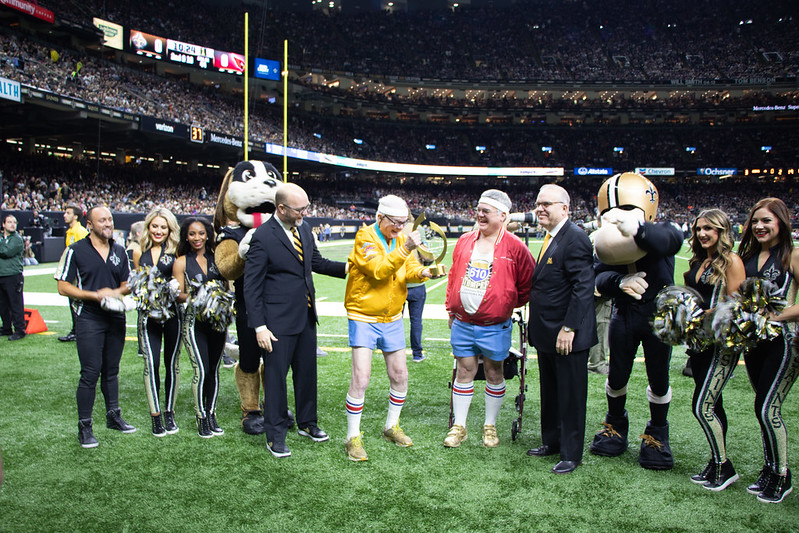 Peoples Health Honors Champion Jim Heneghan at Saints Home Game