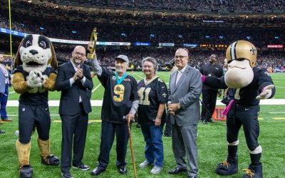 Peoples Health Honors Champion Dr. Juan Gershanik at Saints Home Game