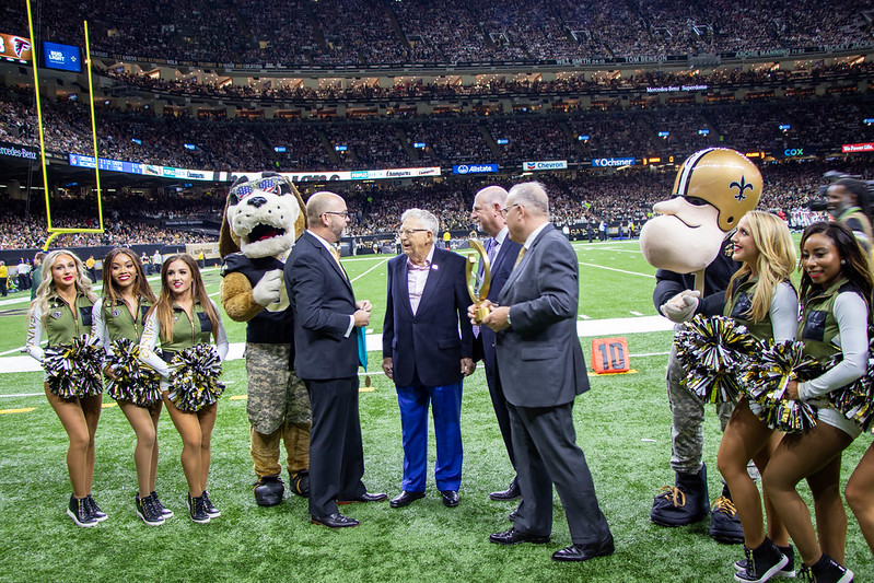 Peoples Health Honors Champion Paul Hilliard at Saints Home Game