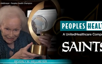 Peoples Health Honors Champion Beverly Wellmeyer at Saints Home Game