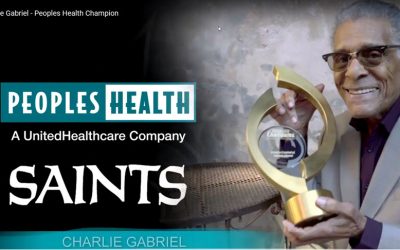 Peoples Health Honors Champion Charlie Gabriel at Saints Home Game