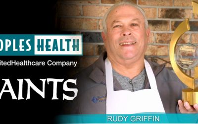 Peoples Health Honors Champion Rudy Griffin at Saints Home Game