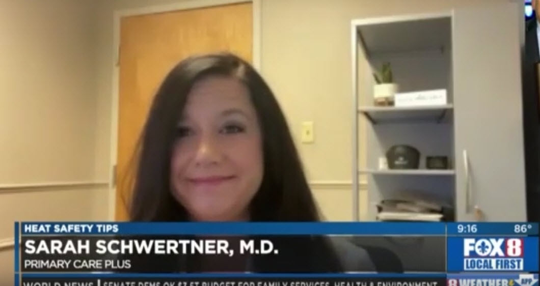 Protecting Yourself in the Summer Heat – Dr. Sarah Schwertner on WVUE FOX 8 News