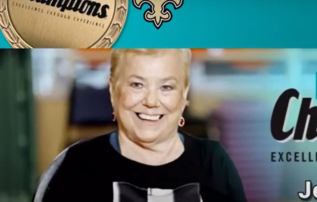 Peoples Health Honors Champion Jean Ramsey at Saints Home Game