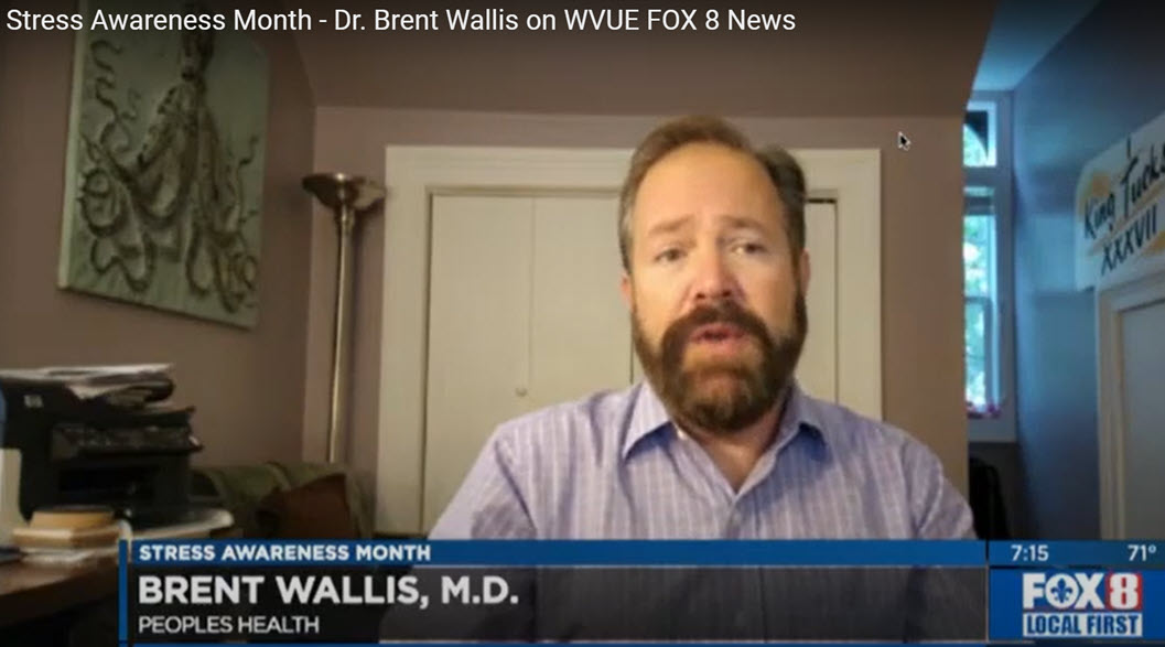 Stress Awareness Month – Dr. Brent Wallis on WVUE FOX 8 News