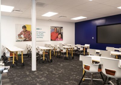 interior of Peoples Health Medicare Center, classroom shot